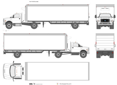 Ford F-650 Box trailer