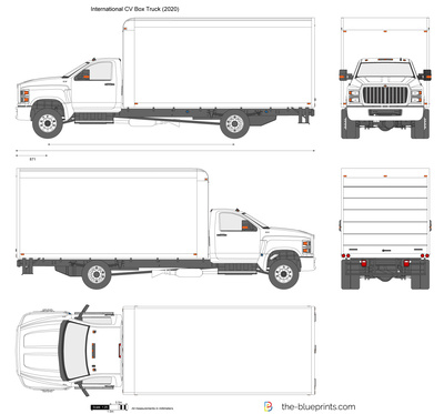 International CV Box Truck