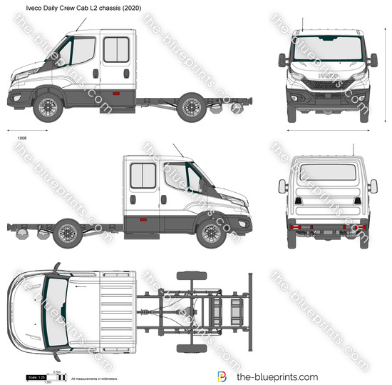 Iveco Daily Crew Cab L2 chassis