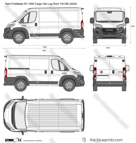 Ram ProMaster EV 1500 Cargo Van Low Roof 118 WB