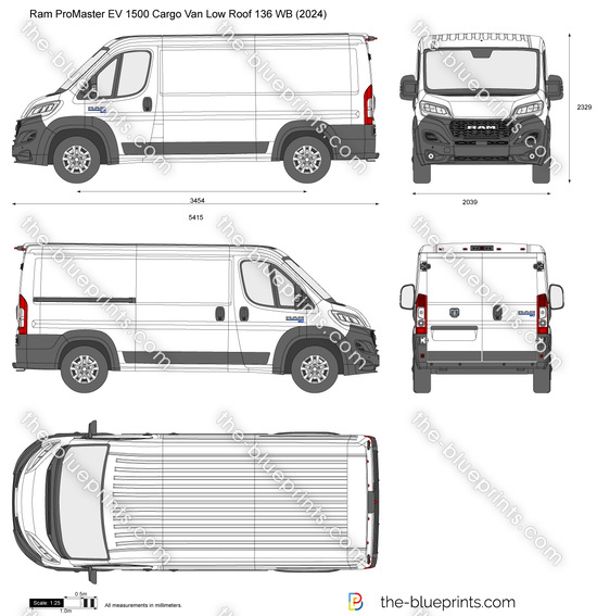 Ram ProMaster EV 1500 Cargo Van Low Roof 136 WB