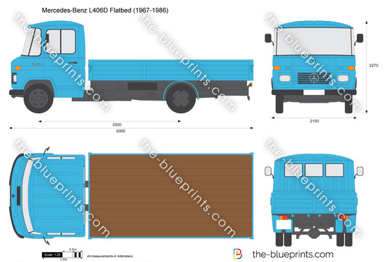 Mercedes-Benz L406D Flatbed (1967-1986)