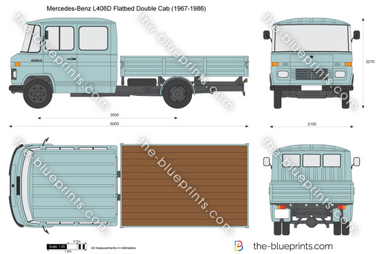 Mercedes-Benz L406D Flatbed Double Cab (1967-1986)