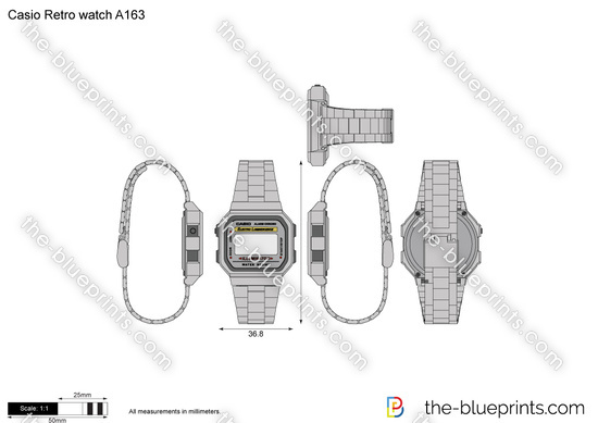 Casio Retro watch A163