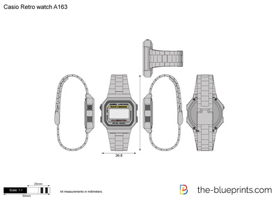 Casio Retro watch A163