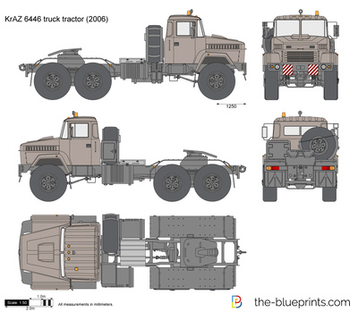 KrAZ 6446 truck tractor